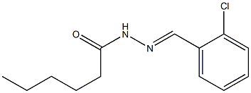 N-[(E)-(2-chlorophenyl)methylideneamino]hexanamide Struktur