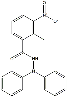 2-methyl-3-nitro-N',N'-diphenylbenzohydrazide Struktur