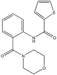 N-[2-(morpholine-4-carbonyl)phenyl]thiophene-2-carboxamide Struktur