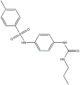 1-[4-[(4-methylphenyl)sulfonylamino]phenyl]-3-propylurea Struktur