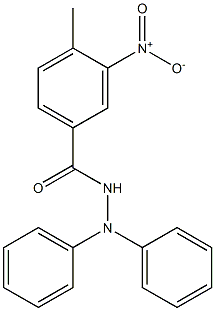 4-methyl-3-nitro-N',N'-diphenylbenzohydrazide Struktur