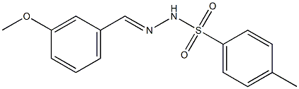 N-[(E)-(3-methoxyphenyl)methylideneamino]-4-methylbenzenesulfonamide Struktur