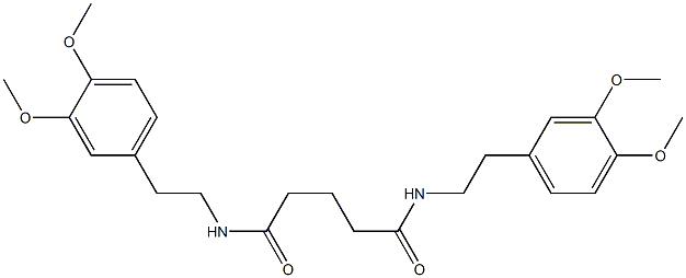 N,N'-bis[2-(3,4-dimethoxyphenyl)ethyl]pentanediamide