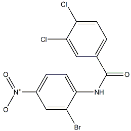 N-(2-bromo-4-nitrophenyl)-3,4-dichlorobenzamide Struktur