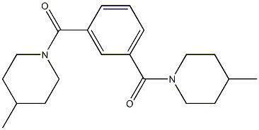 [3-(4-methylpiperidine-1-carbonyl)phenyl]-(4-methylpiperidin-1-yl)methanone Struktur