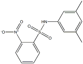 N-(3,5-dimethylphenyl)-2-nitrobenzenesulfonamide Struktur