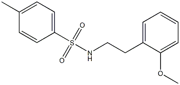 N-[2-(2-methoxyphenyl)ethyl]-4-methylbenzenesulfonamide Struktur