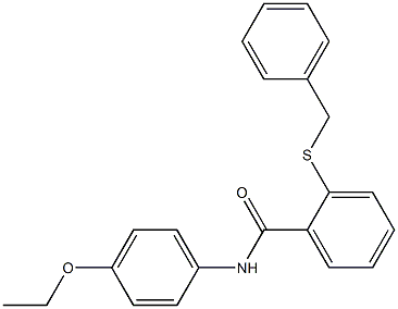 2-benzylsulfanyl-N-(4-ethoxyphenyl)benzamide Struktur