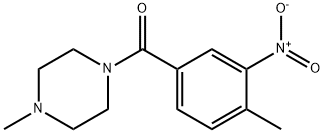 (4-methyl-3-nitrophenyl)-(4-methylpiperazin-1-yl)methanone Struktur