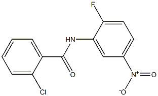 2-chloro-N-(2-fluoro-5-nitrophenyl)benzamide Struktur