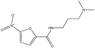 N-[3-(dimethylamino)propyl]-5-nitrofuran-2-carboxamide Struktur