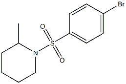 1-(4-bromophenyl)sulfonyl-2-methylpiperidine Struktur