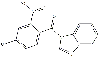 benzimidazol-1-yl-(4-chloro-2-nitrophenyl)methanone Struktur