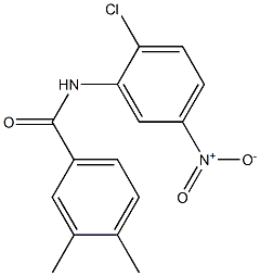 N-(2-chloro-5-nitrophenyl)-3,4-dimethylbenzamide Struktur