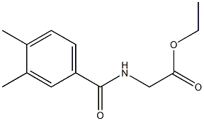 ethyl 2-[(3,4-dimethylbenzoyl)amino]acetate Struktur