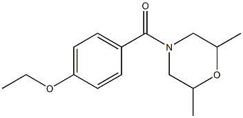 (2,6-dimethylmorpholin-4-yl)-(4-ethoxyphenyl)methanone Struktur