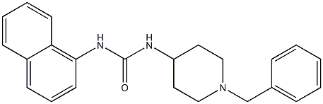 1-(1-benzylpiperidin-4-yl)-3-naphthalen-1-ylurea Struktur