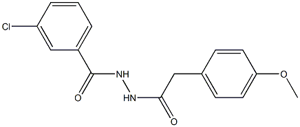 3-chloro-N'-[2-(4-methoxyphenyl)acetyl]benzohydrazide