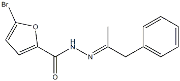 5-bromo-N-[(E)-1-phenylpropan-2-ylideneamino]furan-2-carboxamide Struktur