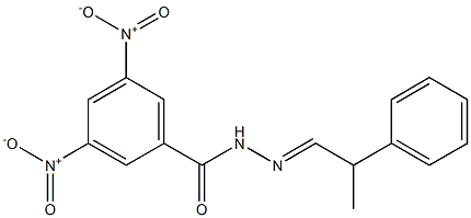 3,5-dinitro-N-[(E)-2-phenylpropylideneamino]benzamide Struktur