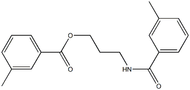 3-[(3-methylbenzoyl)amino]propyl 3-methylbenzoate Struktur