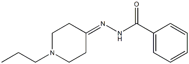 N-[(1-propylpiperidin-4-ylidene)amino]benzamide Struktur