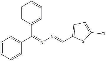 (E)-N-[(E)-(5-chlorothiophen-2-yl)methylideneamino]-1,1-diphenylmethanimine Struktur