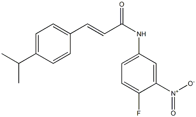 (E)-N-(4-fluoro-3-nitrophenyl)-3-(4-propan-2-ylphenyl)prop-2-enamide