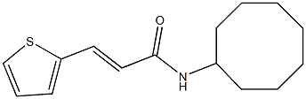 (E)-N-cyclooctyl-3-thiophen-2-ylprop-2-enamide Struktur