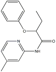 N-(4-methylpyridin-2-yl)-2-phenoxybutanamide Struktur