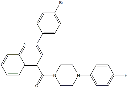 [2-(4-bromophenyl)quinolin-4-yl]-[4-(4-fluorophenyl)piperazin-1-yl]methanone Struktur