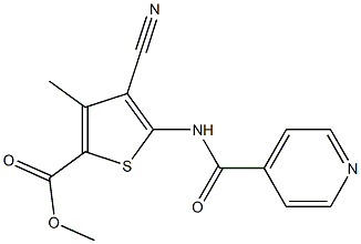 methyl 4-cyano-3-methyl-5-(pyridine-4-carbonylamino)thiophene-2-carboxylate