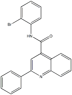 N-(2-bromophenyl)-2-phenylquinoline-4-carboxamide Struktur