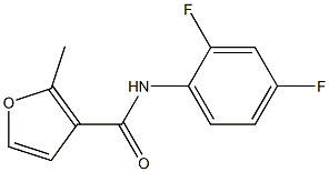 N-(2,4-difluorophenyl)-2-methylfuran-3-carboxamide Struktur