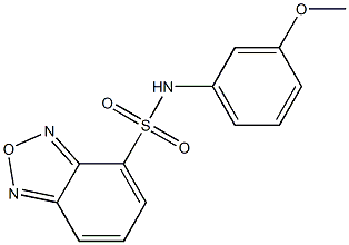 N-(3-methoxyphenyl)-2,1,3-benzoxadiazole-4-sulfonamide Struktur