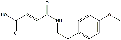 (E)-4-[2-(4-methoxyphenyl)ethylamino]-4-oxobut-2-enoic acid Struktur