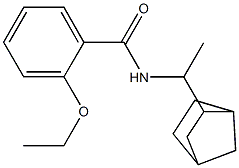 N-[1-(3-bicyclo[2.2.1]heptanyl)ethyl]-2-ethoxybenzamide Struktur