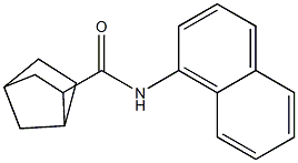 N-naphthalen-1-ylbicyclo[2.2.1]heptane-3-carboxamide Struktur