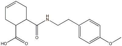 6-[2-(4-methoxyphenyl)ethylcarbamoyl]cyclohex-3-ene-1-carboxylic acid