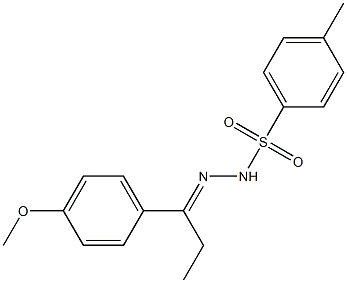 N-[(E)-1-(4-methoxyphenyl)propylideneamino]-4-methylbenzenesulfonamide Struktur