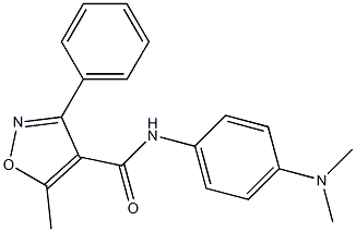 N-[4-(dimethylamino)phenyl]-5-methyl-3-phenyl-1,2-oxazole-4-carboxamide Struktur