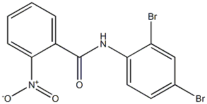 N-(2,4-dibromophenyl)-2-nitrobenzamide Struktur