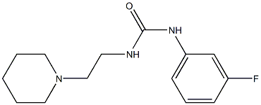 1-(3-fluorophenyl)-3-(2-piperidin-1-ylethyl)urea Struktur