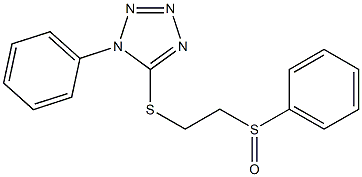 5-[2-(benzenesulfinyl)ethylsulfanyl]-1-phenyltetrazole Struktur