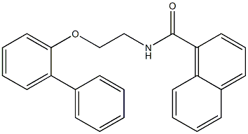 N-[2-(2-phenylphenoxy)ethyl]naphthalene-1-carboxamide Struktur