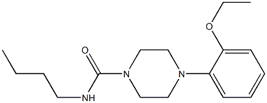 N-butyl-4-(2-ethoxyphenyl)piperazine-1-carboxamide Struktur