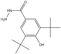 3,5-ditert-butyl-4-hydroxybenzohydrazide Struktur