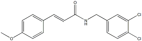 (E)-N-[(3,4-dichlorophenyl)methyl]-3-(4-methoxyphenyl)prop-2-enamide Struktur