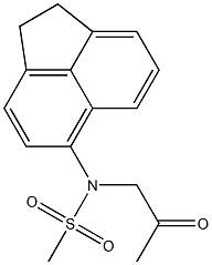 N-(1,2-dihydroacenaphthylen-5-yl)-N-(2-oxopropyl)methanesulfonamide Struktur