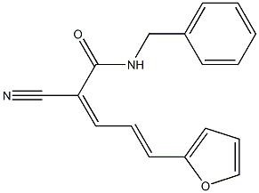 (2Z,4E)-N-benzyl-2-cyano-5-(furan-2-yl)penta-2,4-dienamide Struktur